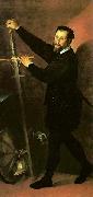 Bartolomeo Passerotti Portrait of a man with a sword oil on canvas